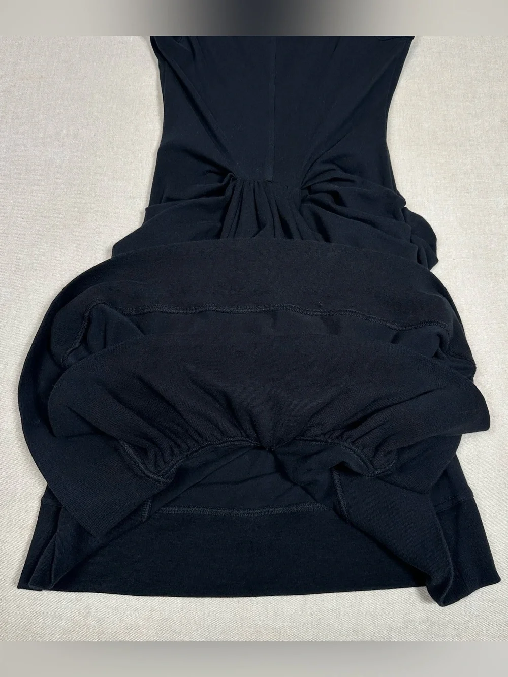 Betsey Johnson Vintage Bustle Back Dress Black Size P Victorian Steampunk Gothic